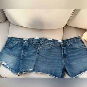 NWT Free People Parker Long Shorts  AGOLDE premium denim shorts